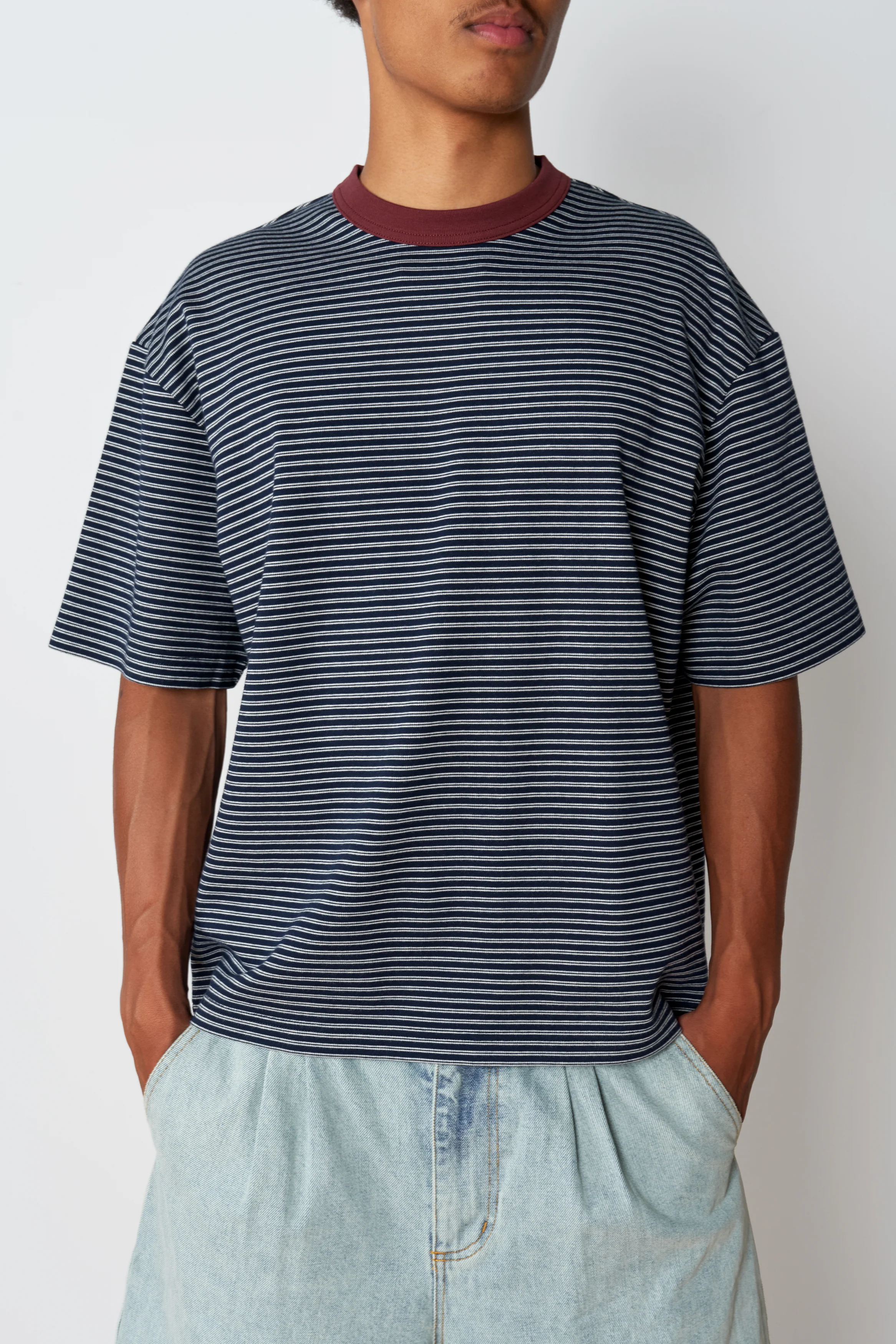 Stripe T - Navy - Image 7