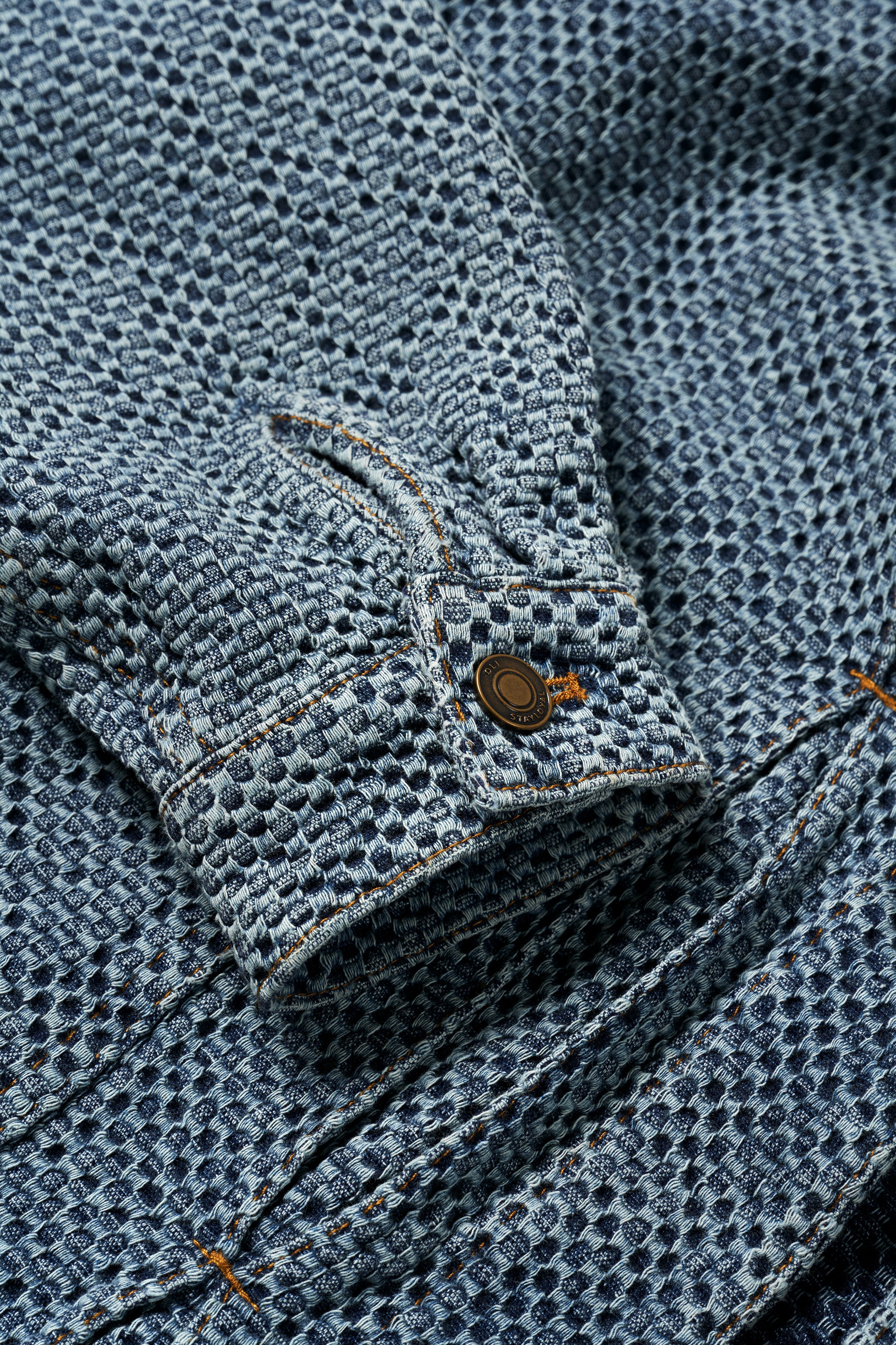 Textured Denim Jacket - Image 11