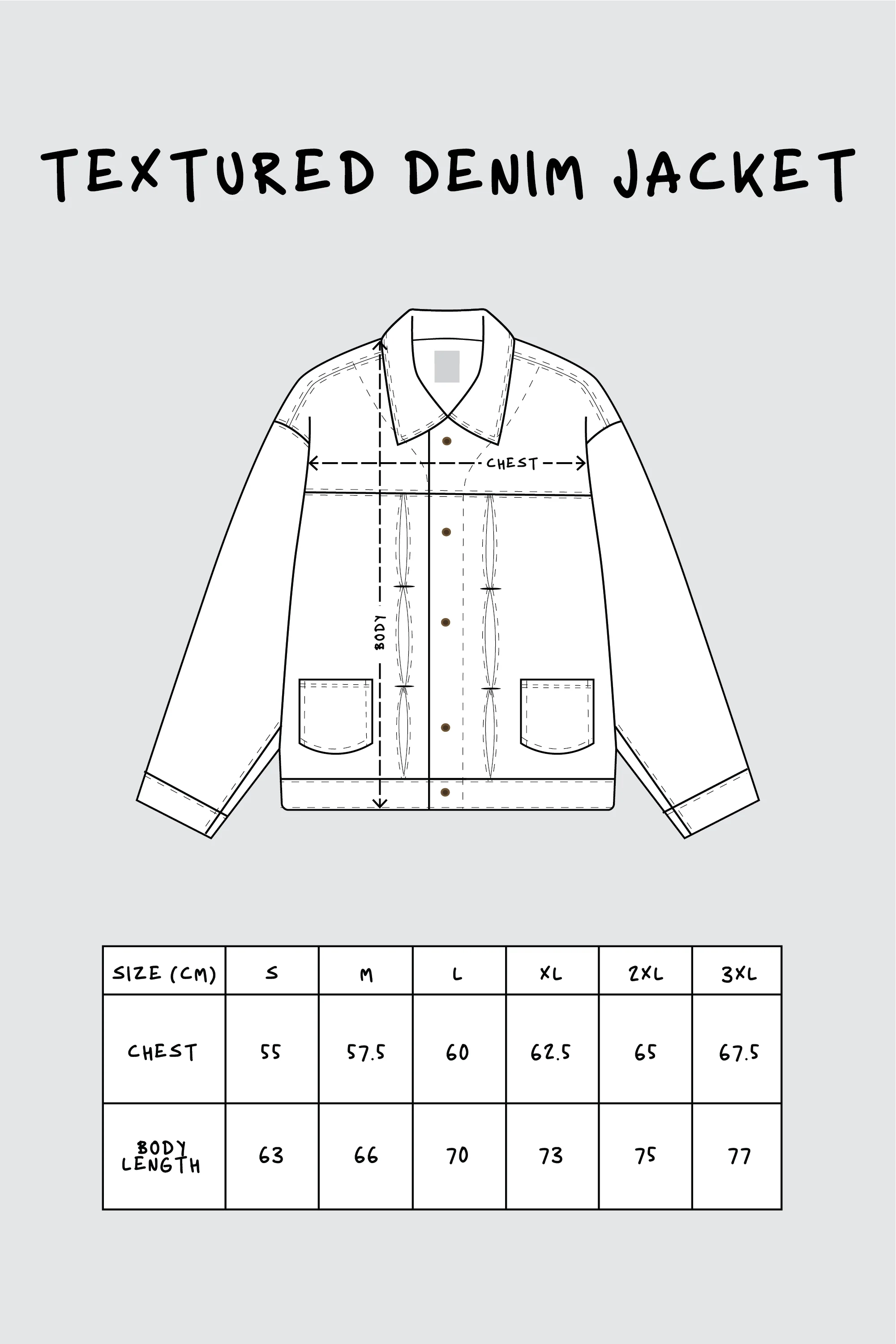 Textured Denim Jacket - Image 14