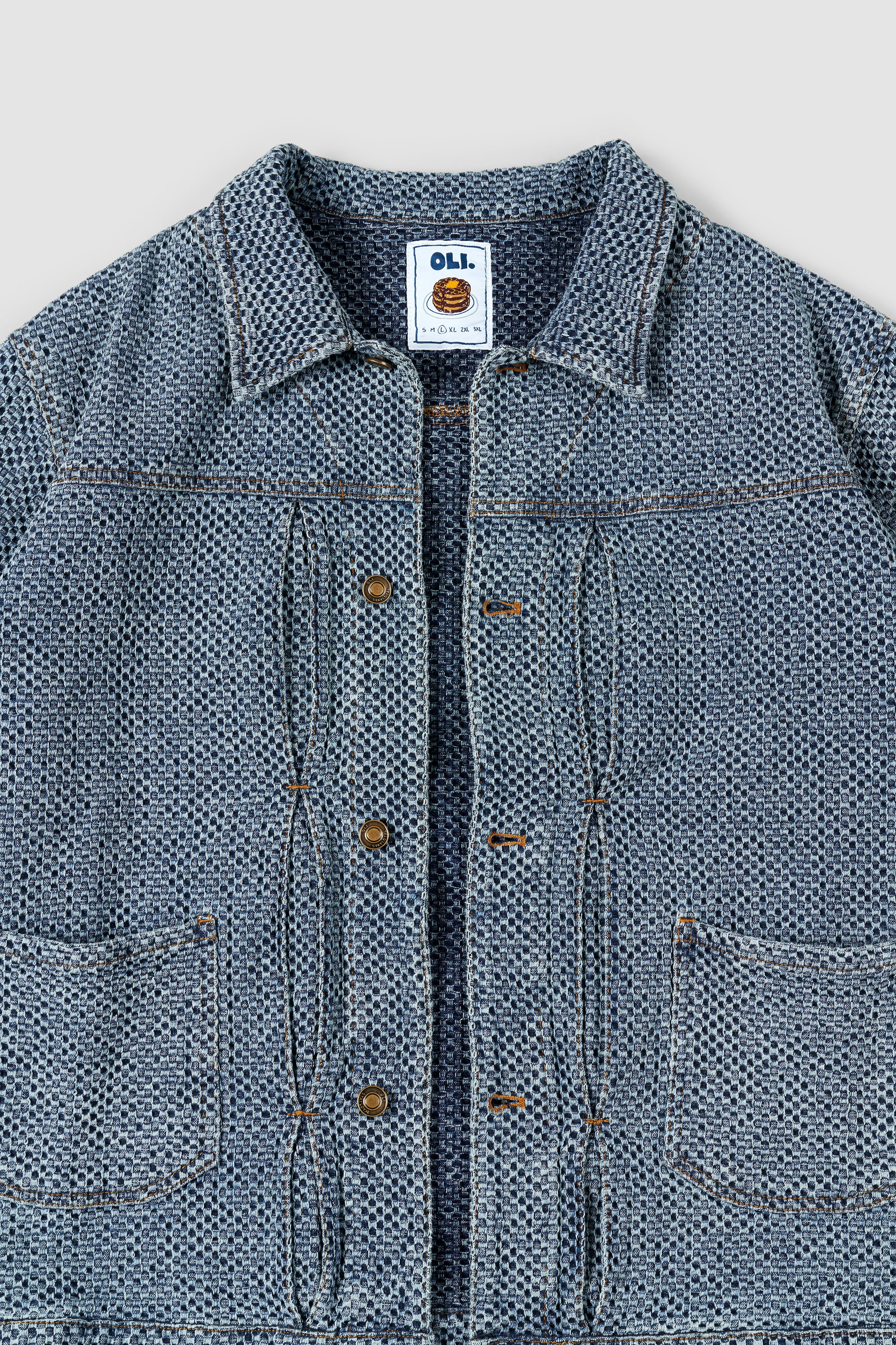 Textured Denim Jacket - Image 2
