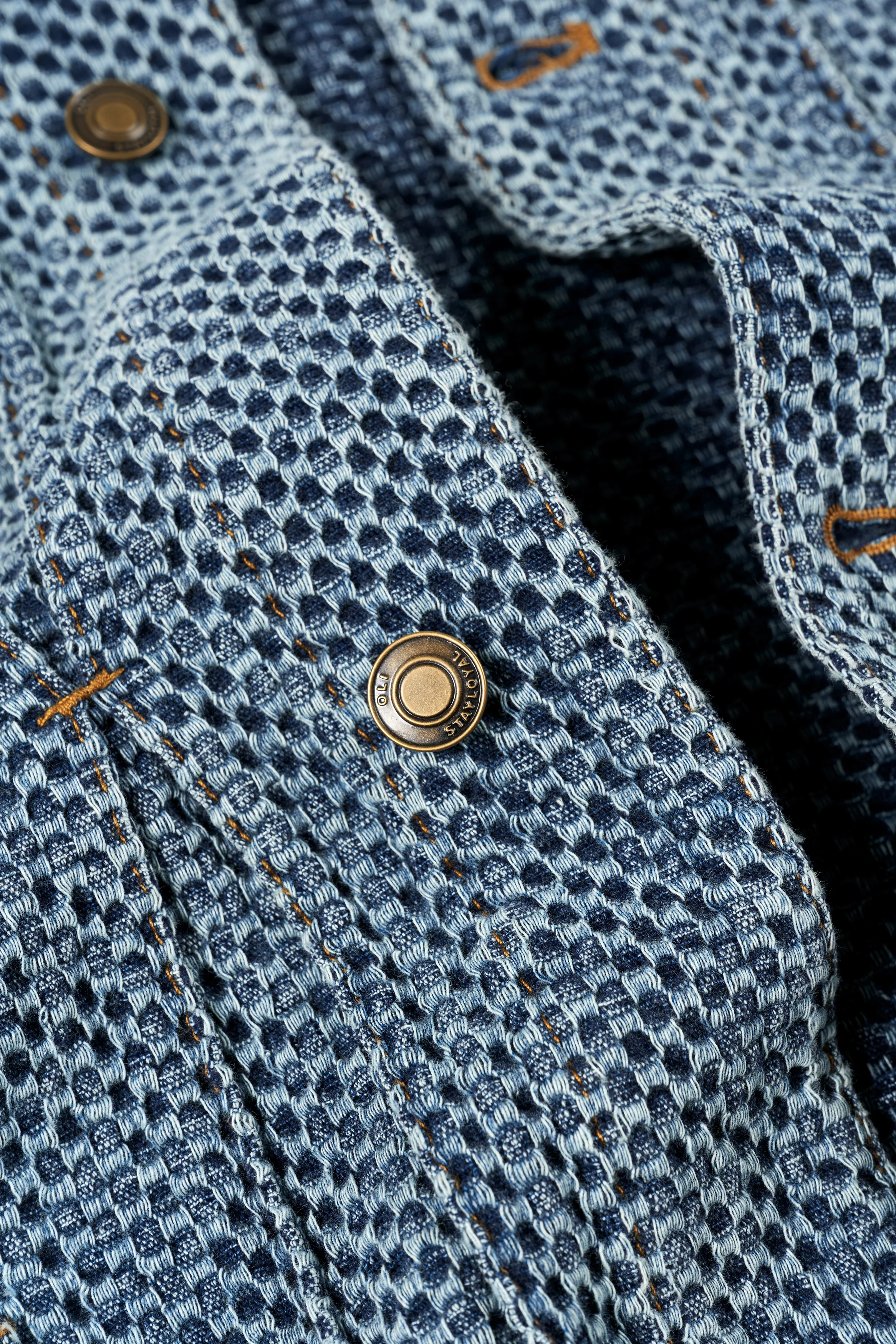Textured Denim Jacket - Image 8