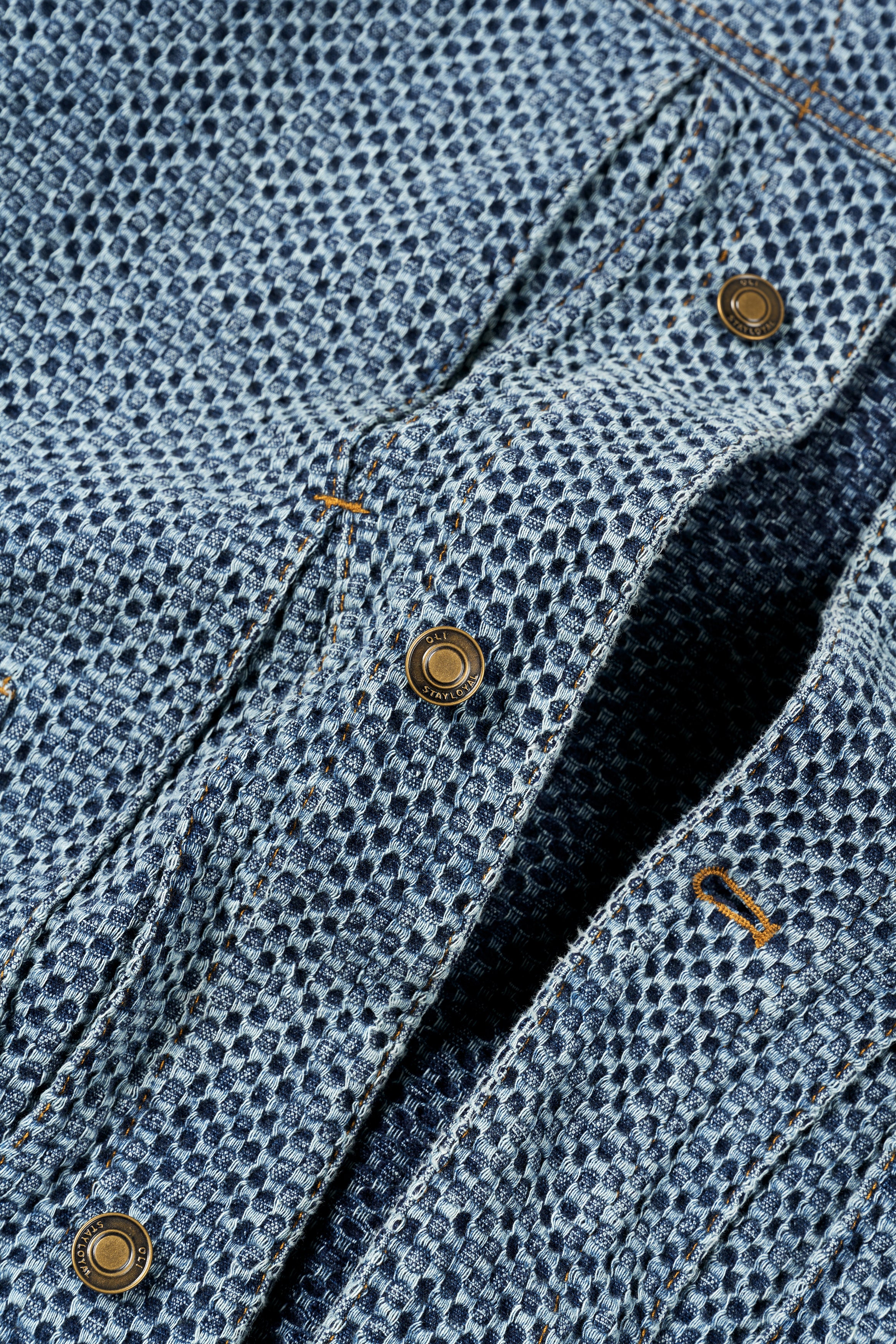 Textured Denim Jacket - Image 9