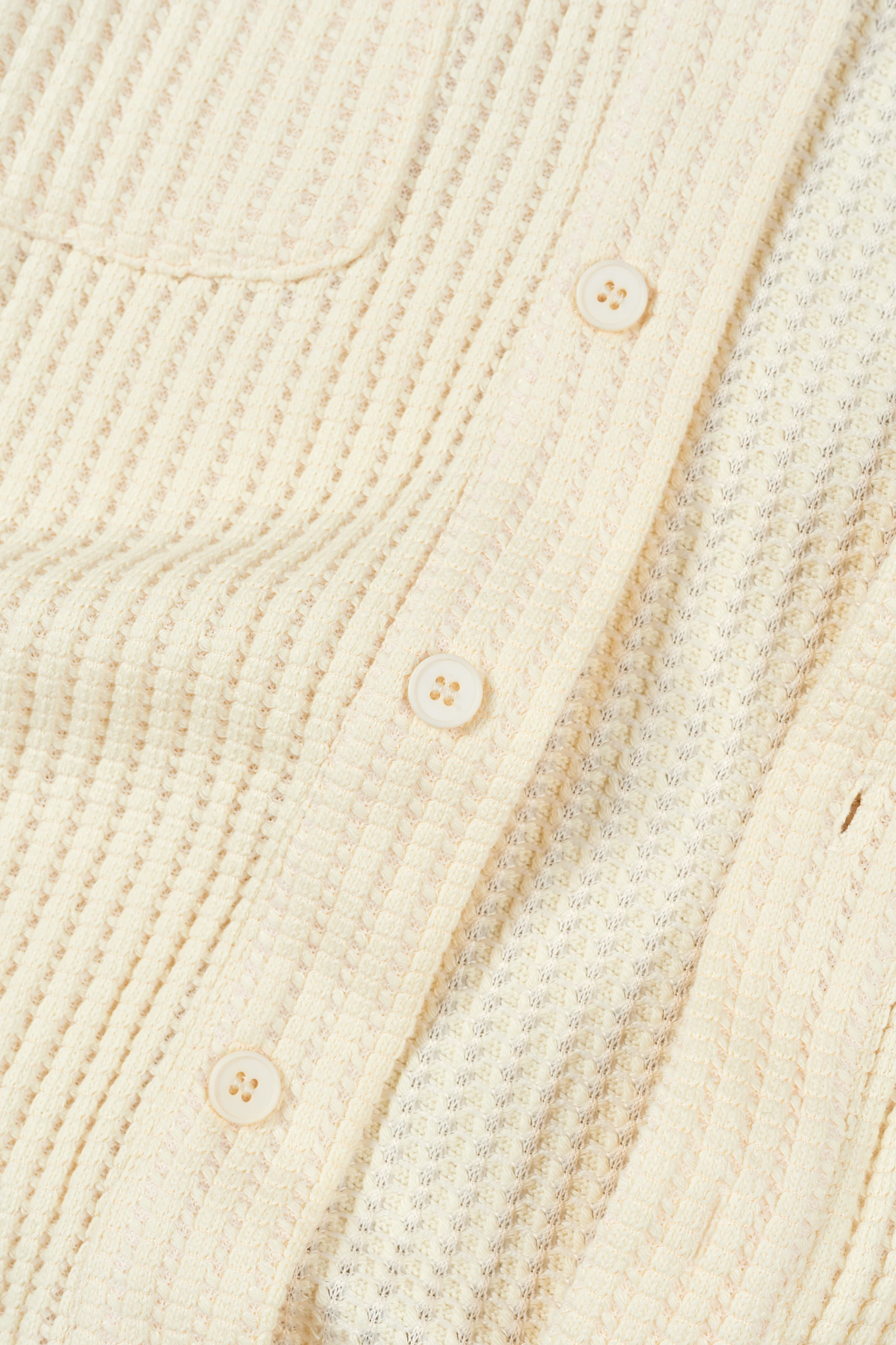 Waffle Button Up - Butter - Image 7