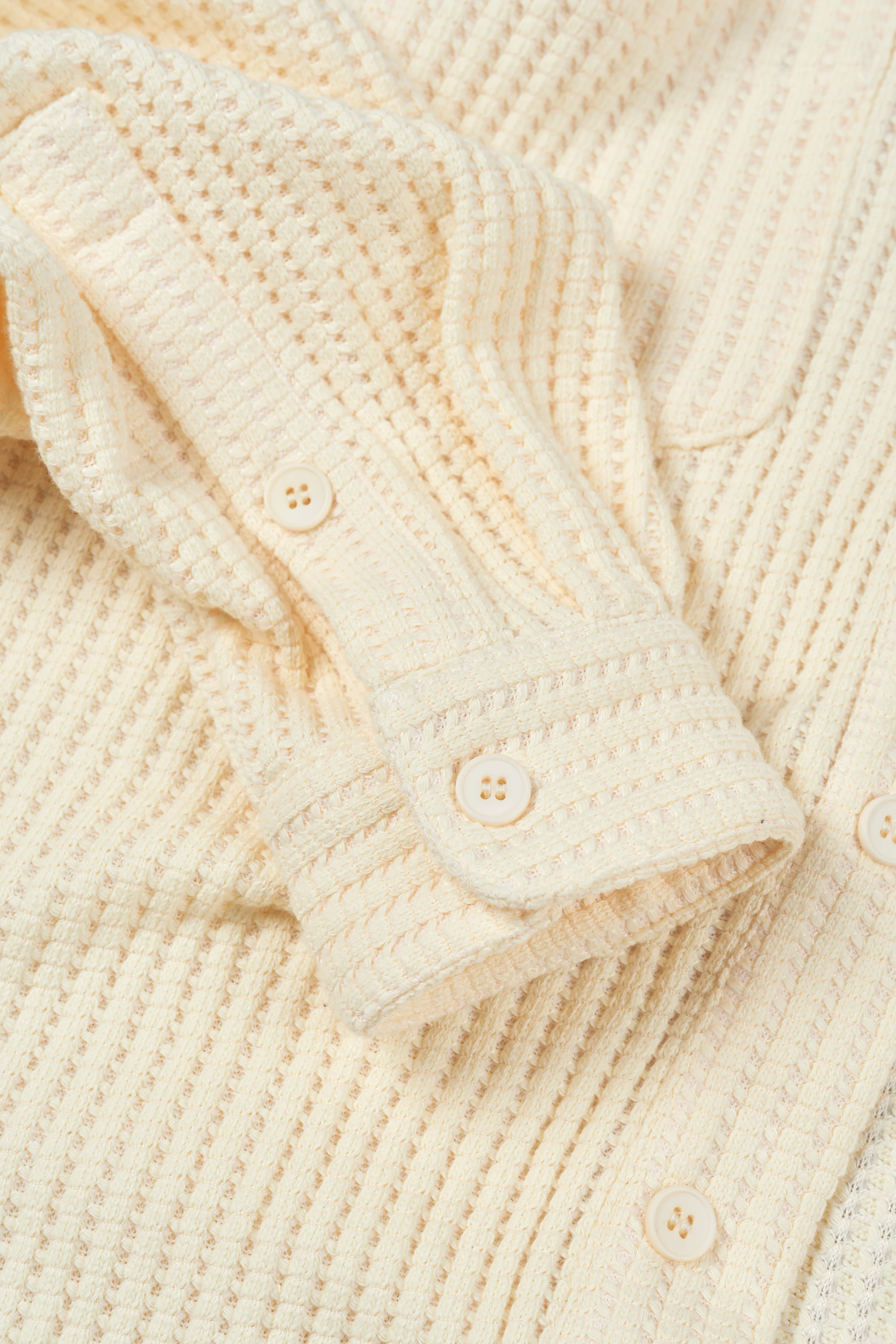 Waffle Button Up - Butter - Image 9