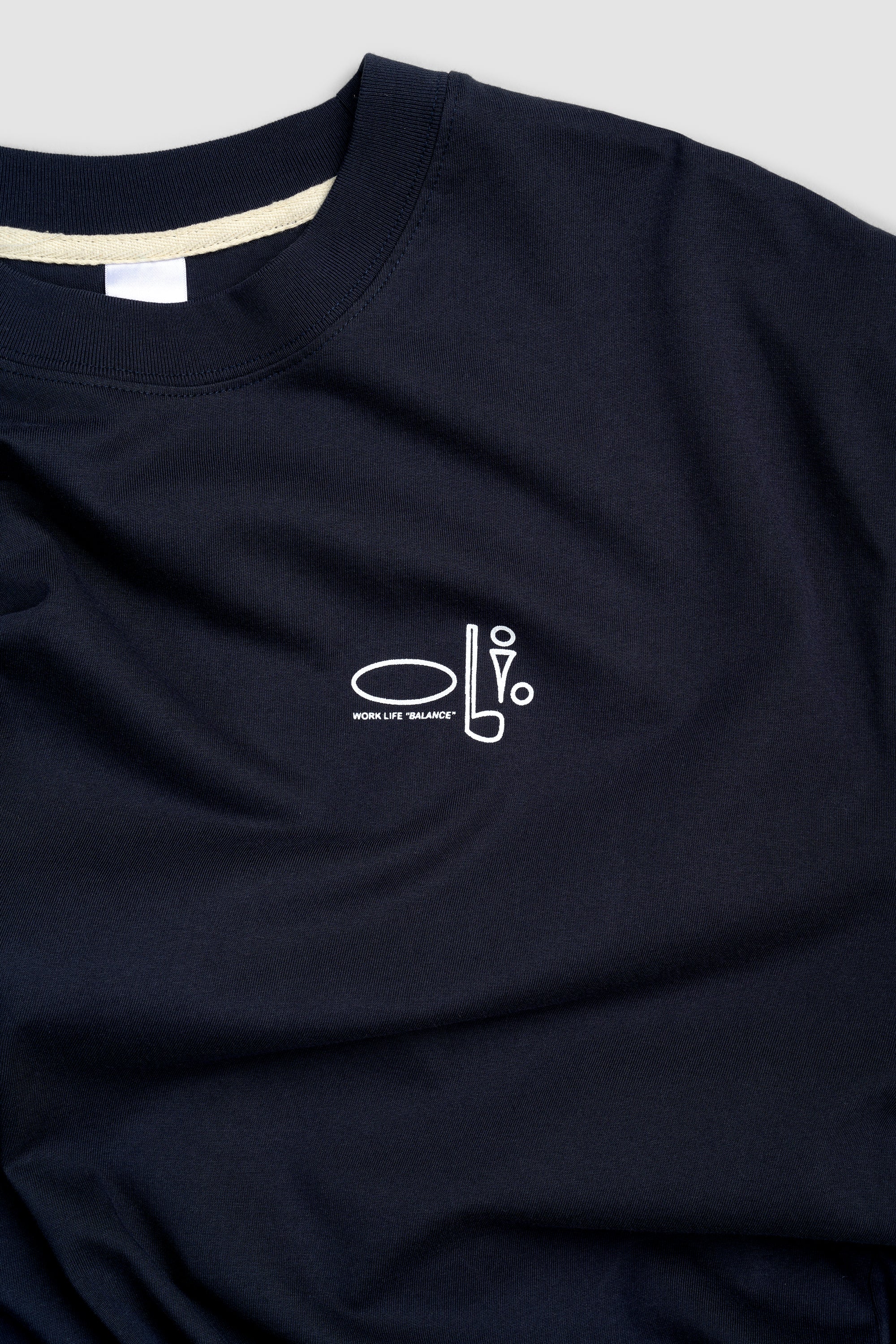 Work Life Balance Back Print T - Navy - Image 8