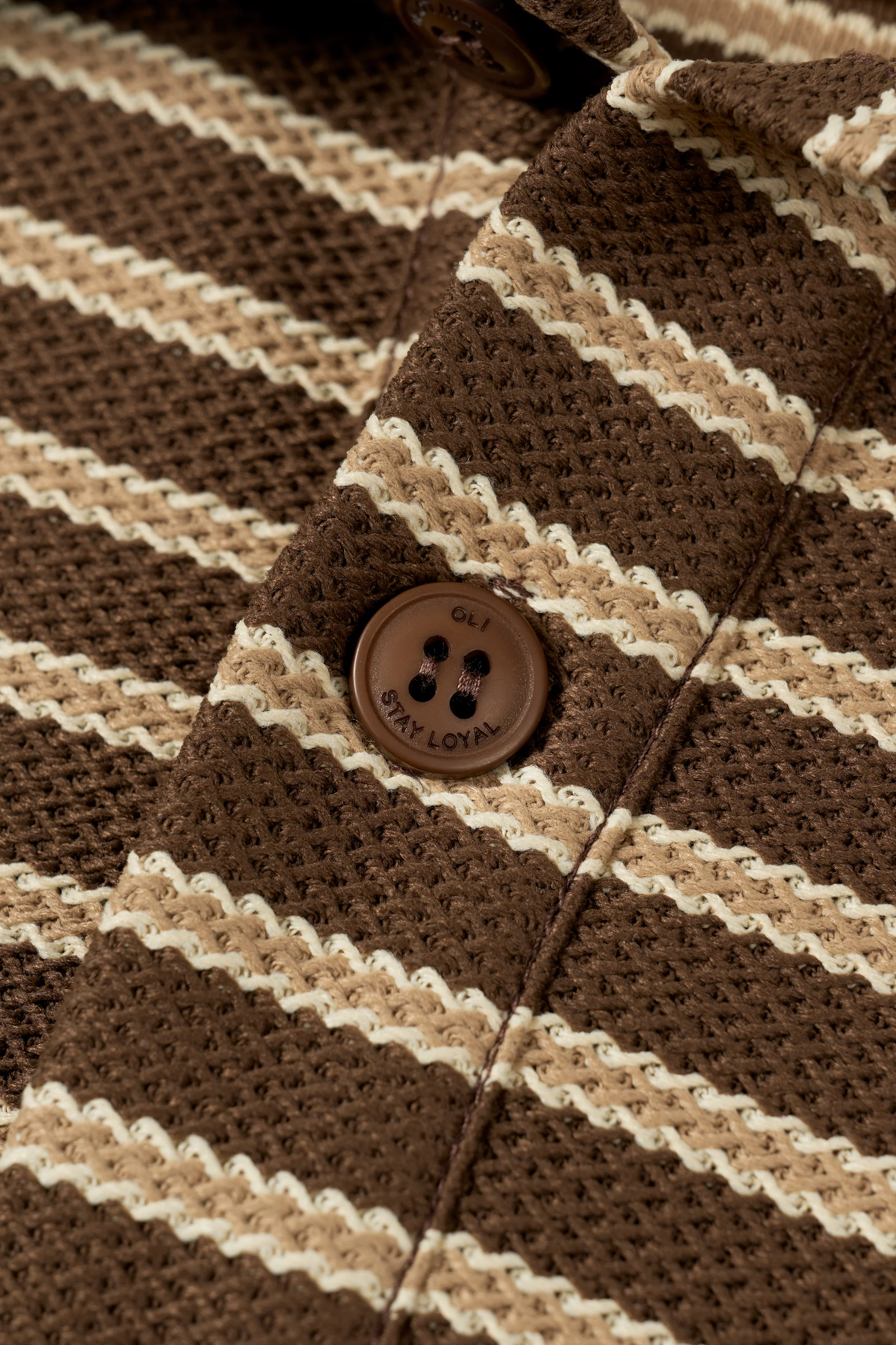 Woven Polo - Choc - Image 7