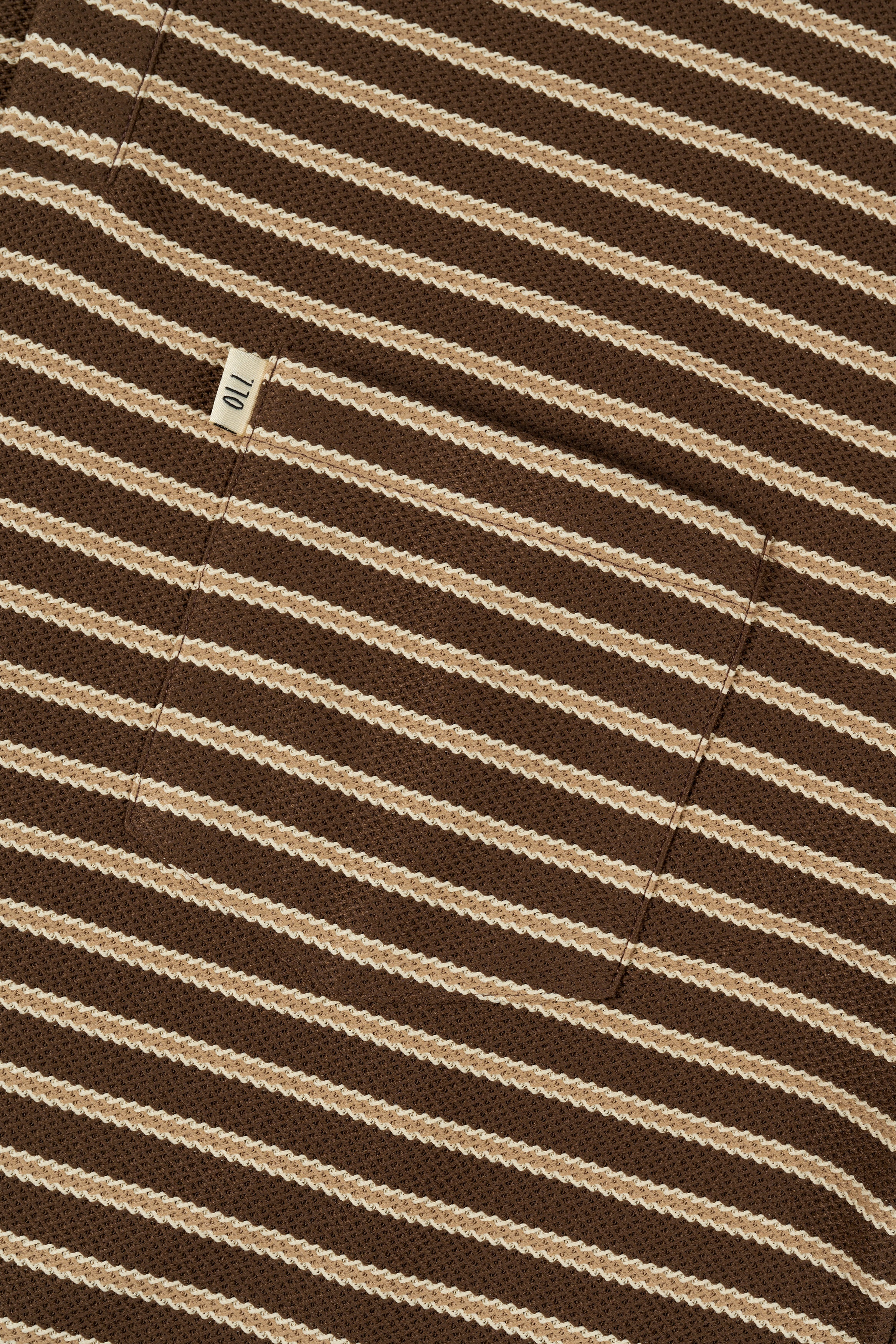Woven Polo - Choc - Image 8