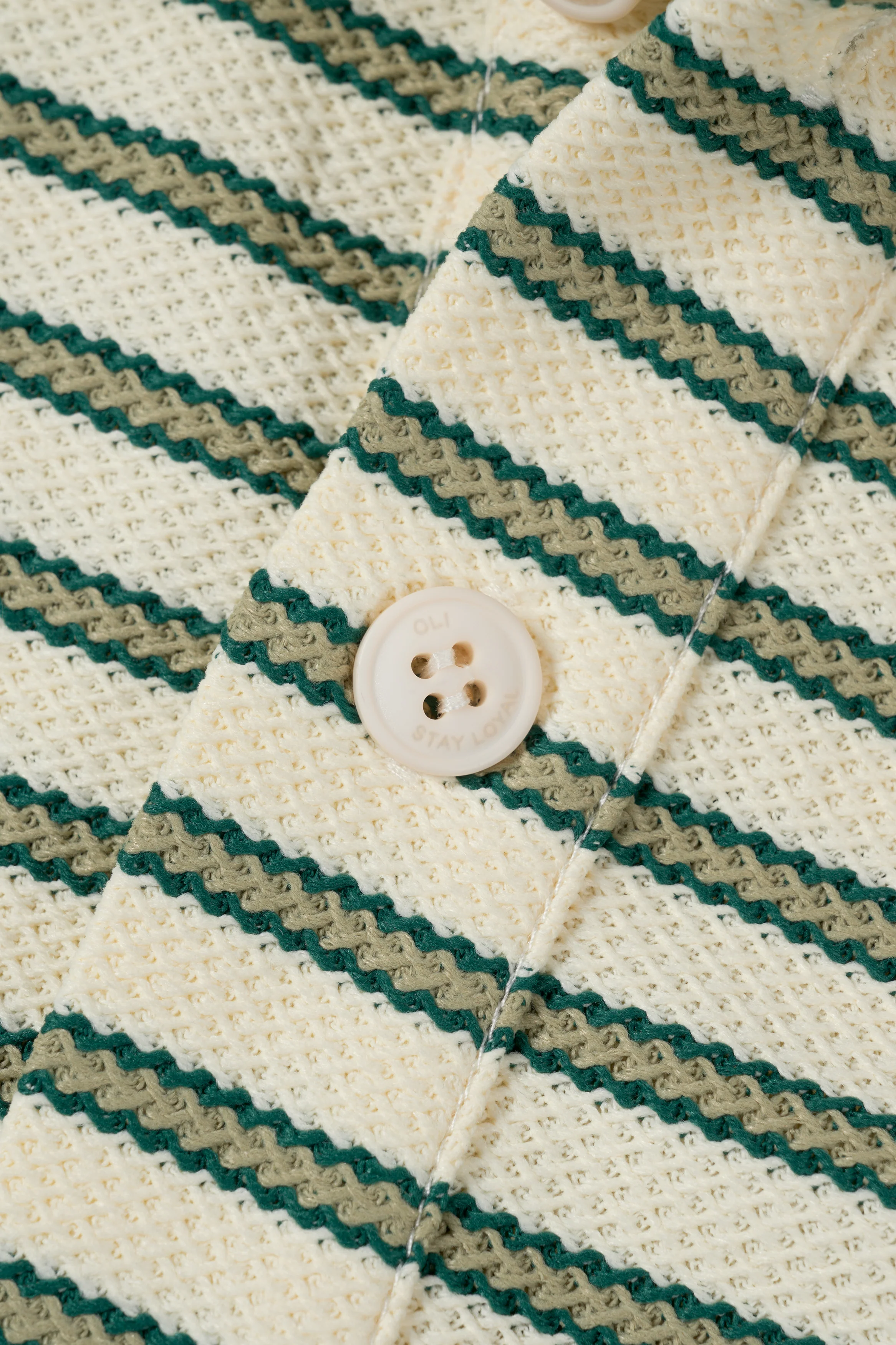 Woven Polo - White - Image 7